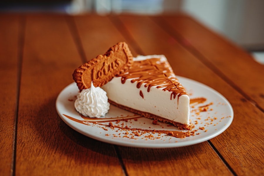Turtle cheesecake with caramel drizzle